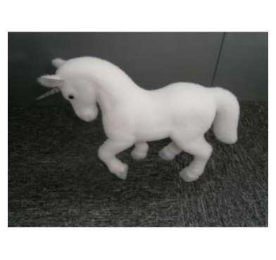 LICORNE NEIGE PAILLETEE