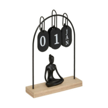 CALENDIRER EN METAL YOGI