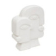 VISAGE EN CERAMIQUE BLANC