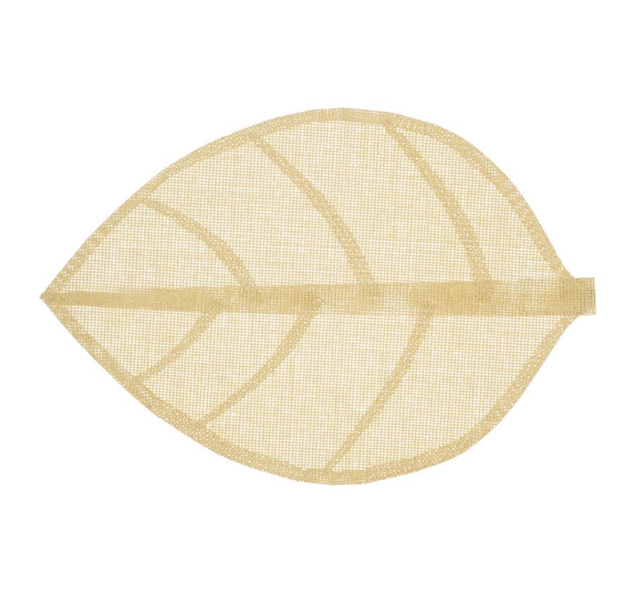 SET DE TABLE FEUILLE BEIGE