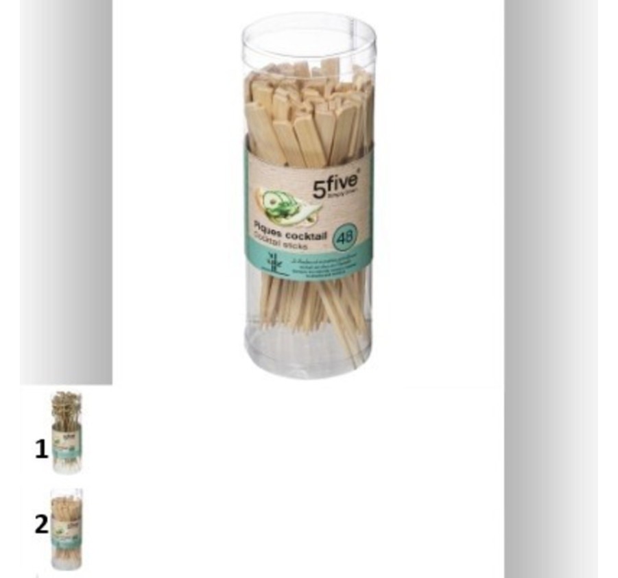 PIQUES COCKTAIL EN BAMBOU