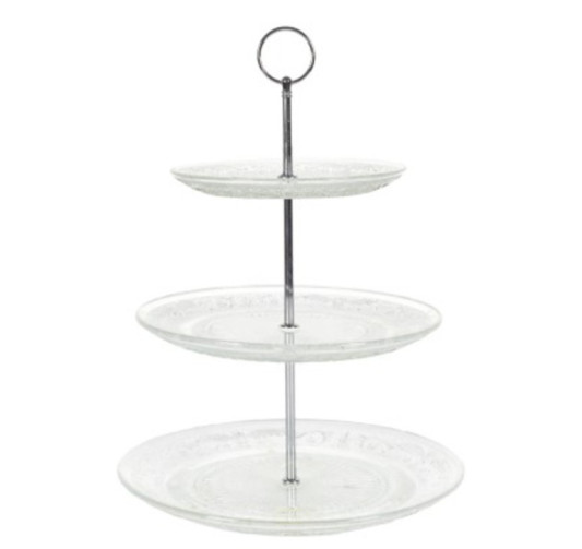 PLATEAU A GATEAUX EN VERRE