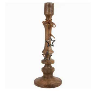 BOUGEOIRE EN BOIS H.40CM