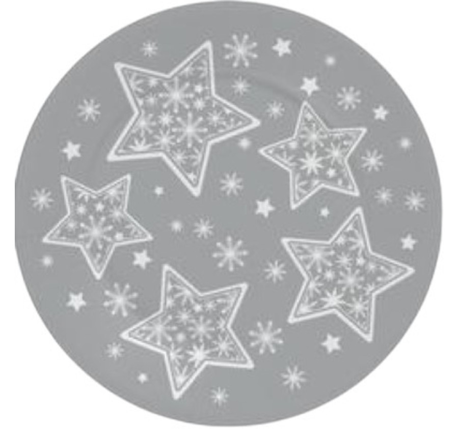 ASSIETTE EN CARTON ARGENT