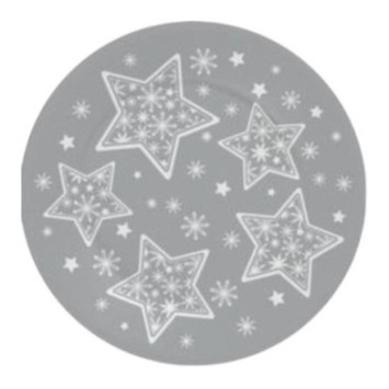 ASSIETTE EN CARTON ARGENT