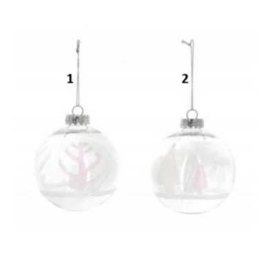 BOULE TRANSPARENTE GARNIE