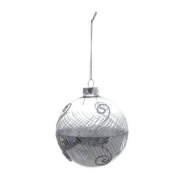 BOULE DE NOEL TRANSPARENTE