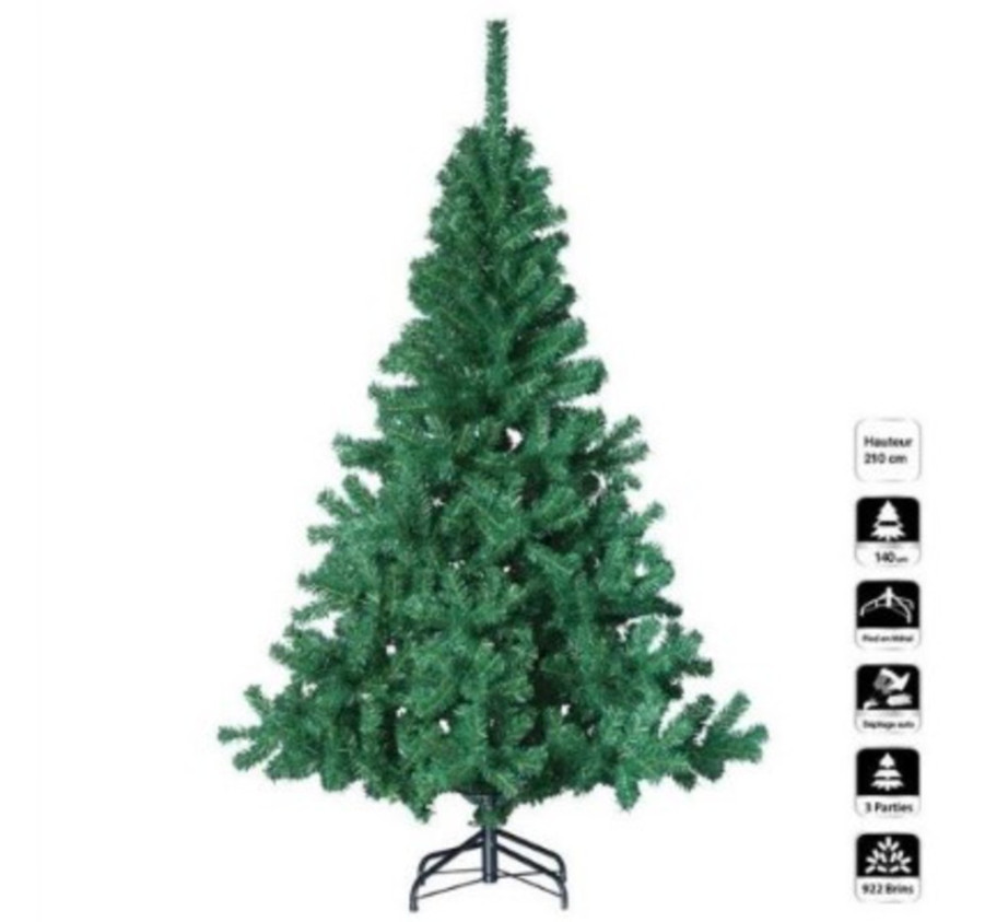 SAPIN LUXE VERT 210CM 920TIP