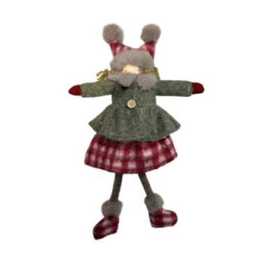 SUSPENSION FILLE DE NOEL 37CM