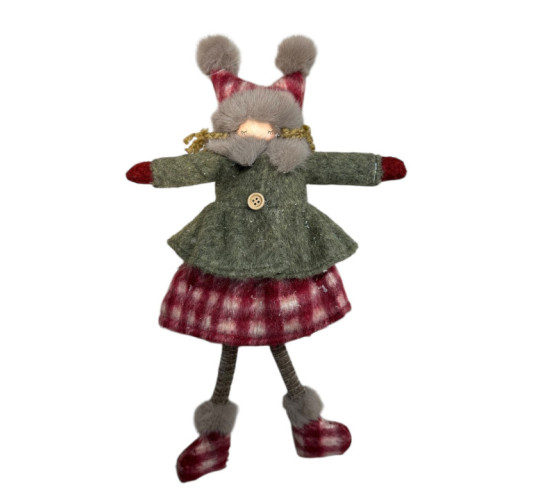 SUSPENSION FILLE DE NOEL 37CM