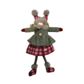 SUSPENSION FILLE DE NOEL 37CM