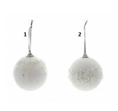 BOULE DE NOEL BLANCHE