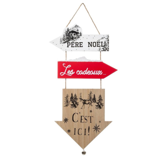 PANCARTE DE NOEL EN BOIS