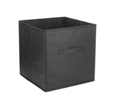 BAC DE RANGEMENT TISSU NOIR