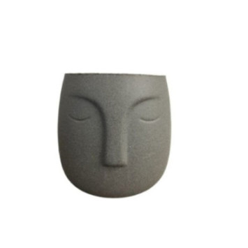 CACHE POT DECO VISAGE EN