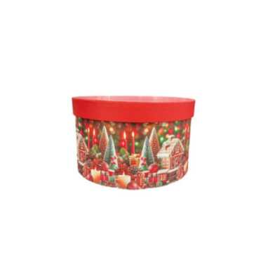 BOITE CADEAU RONDE NOEL