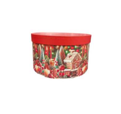 BOITE CADEAU RONDE NOEL
