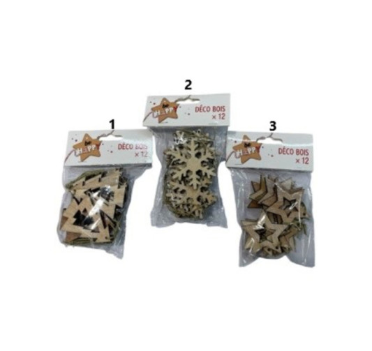 DECORATION EN BOIS X12