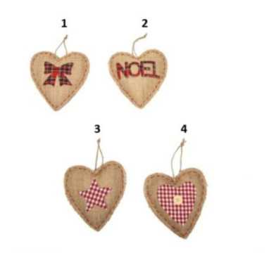 COEUR DE NOEL JUTE AVEC