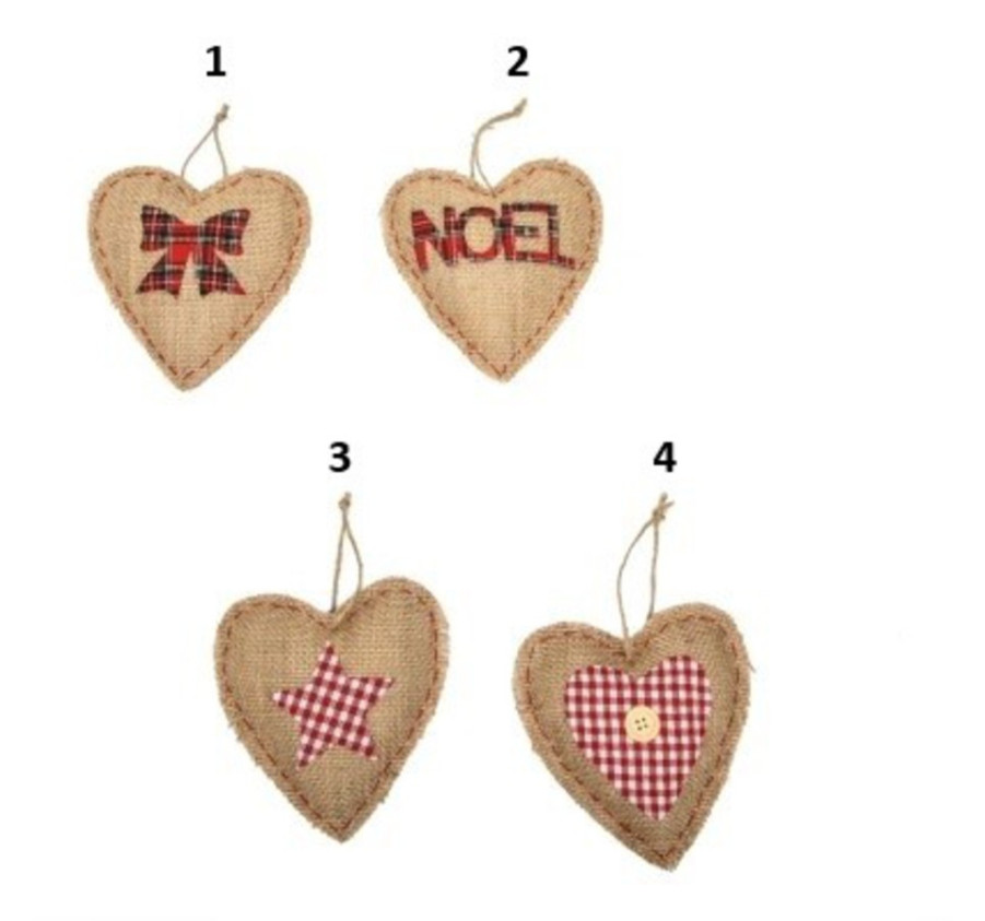 COEUR DE NOEL JUTE AVEC