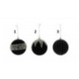 BOULE VELOURS NOIR PERLES