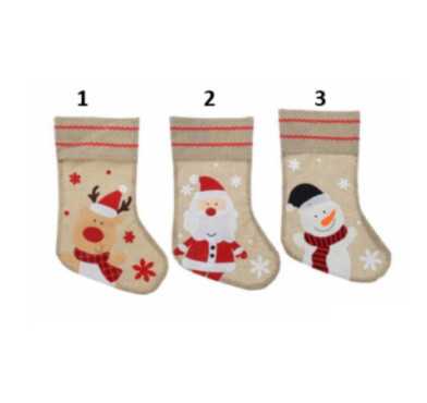 CHAUSSETTE NOEL JUTE DECOR
