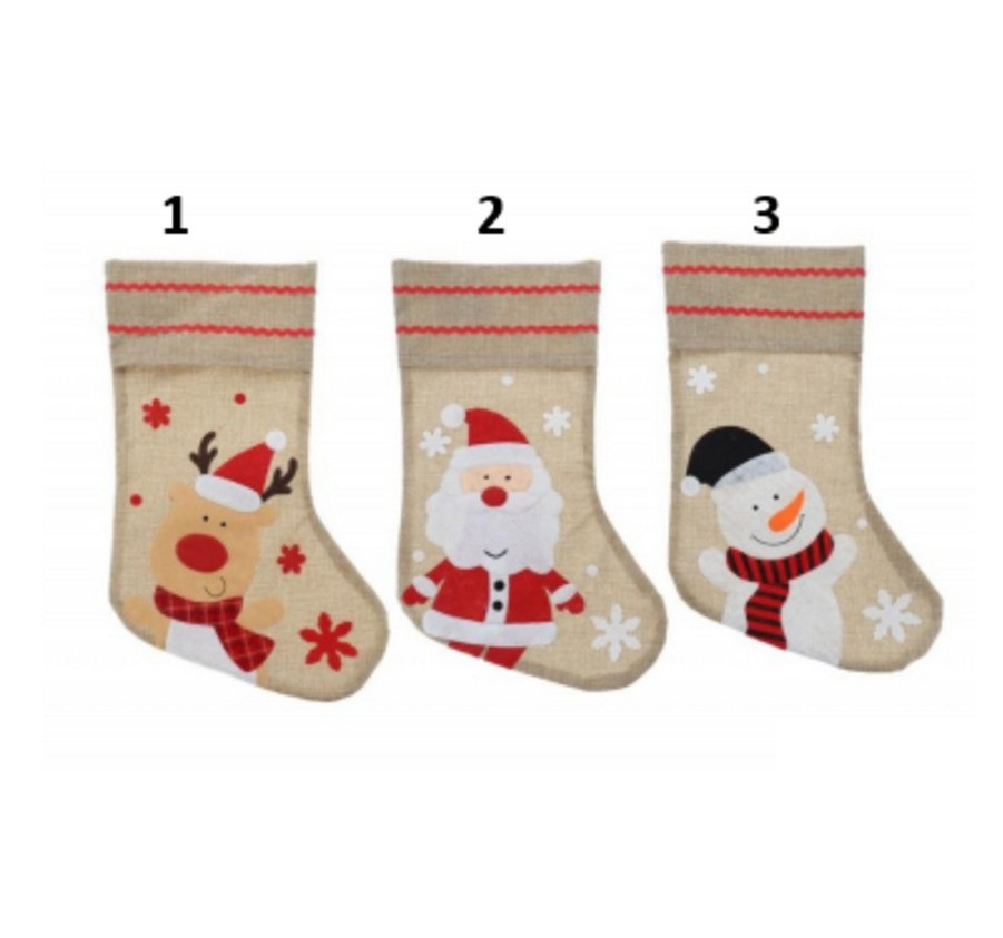 CHAUSSETTE NOEL JUTE DECOR