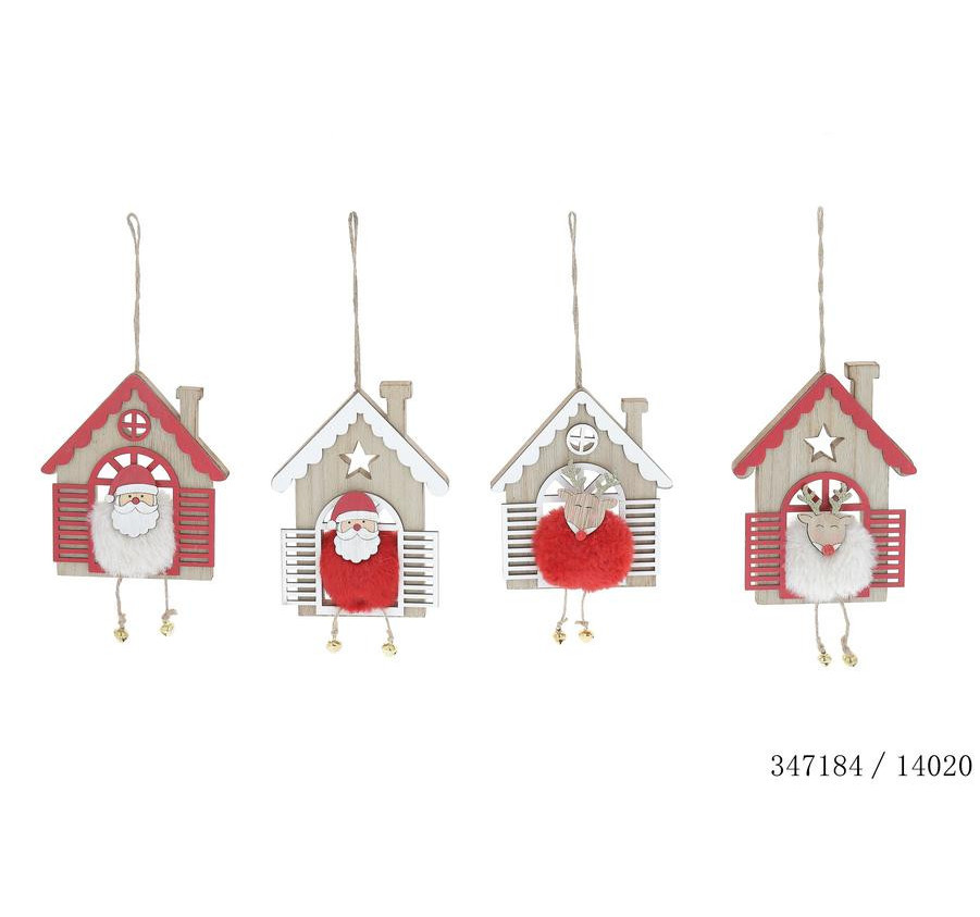 MAISON EN BOIS AVEC PERSONNAGE