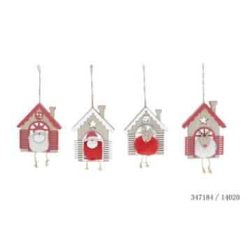 MAISON EN BOIS AVEC PERSONNAGE