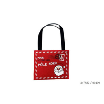 SAC DE NOEL ROUGE LETTRE POUR