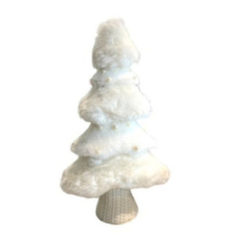 SAPIN EN FOURRURE BLANCHE