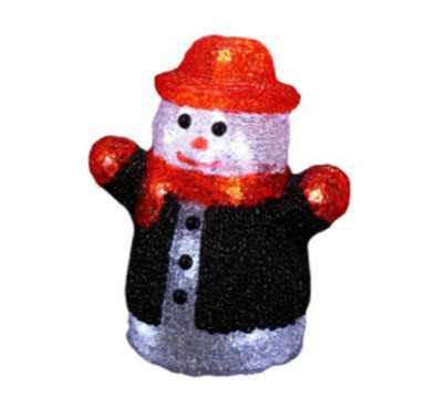 BONHOMME NEIGE 16 LED 15CM