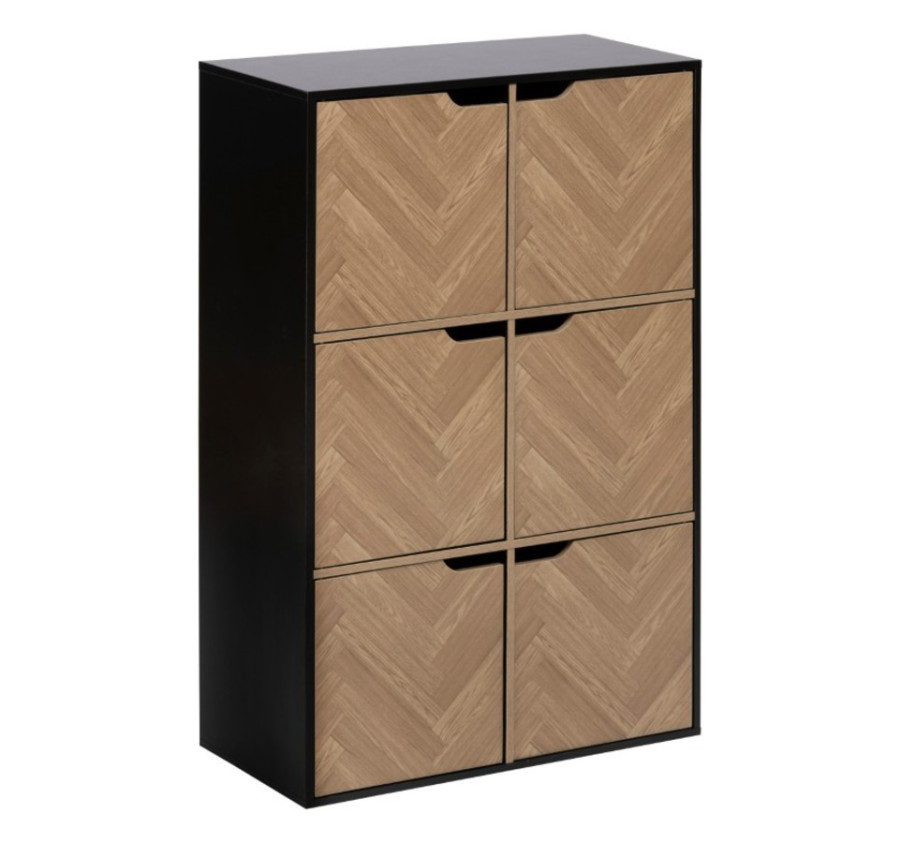 ETAGERE CHEVRONS 6 CASES