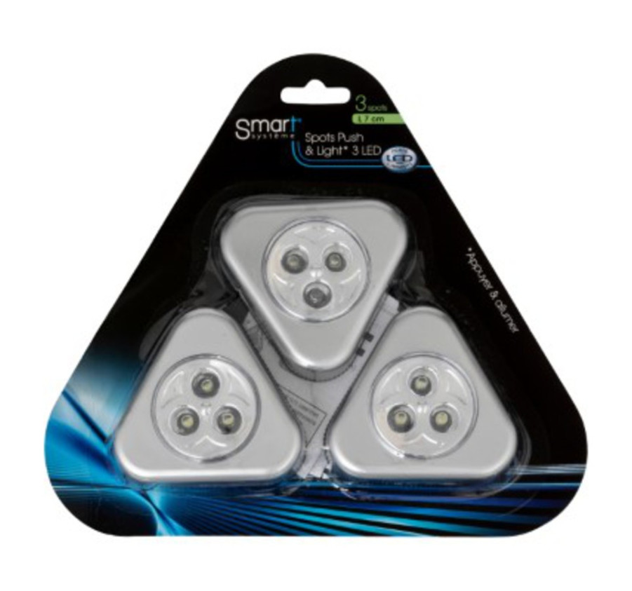 LOT DE 3 SPOTS LED MANUEL