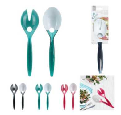 COUVERTS A SALADE BICOLORE