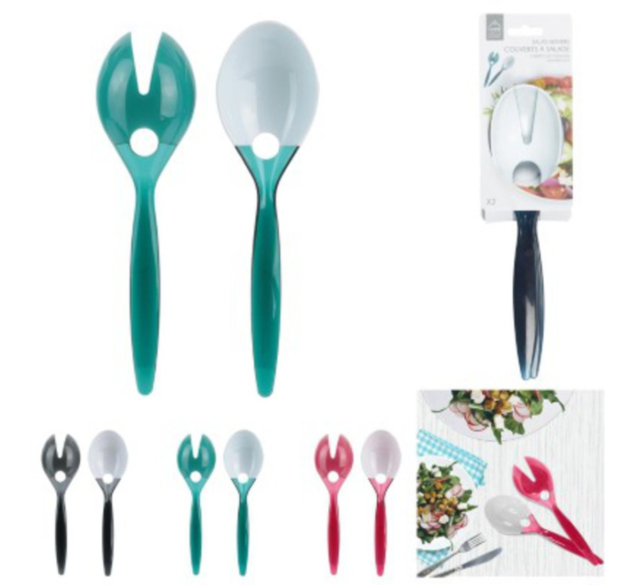 COUVERTS A SALADE BICOLORE