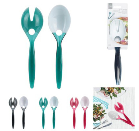 COUVERTS A SALADE BICOLORE