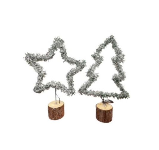 ARBRE ETOILE OU SAPIN H.46CM