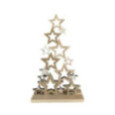 ARBRE ETOILE EN BOIS BLANC ET