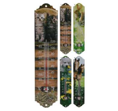 THERMOMETRE EN METAL 30X7CM