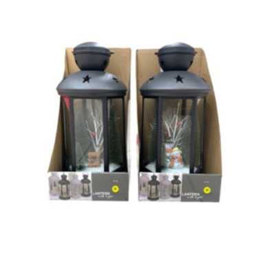 LANTERNE AVEC SCENE DE NOEL