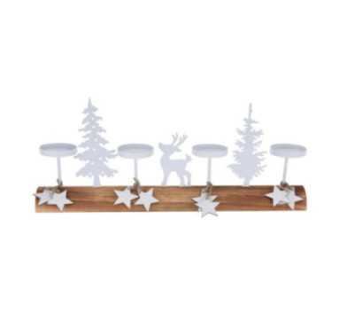 BOUGEOIR SCENE DE NOEL X4