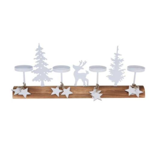 BOUGEOIR SCENE DE NOEL X4