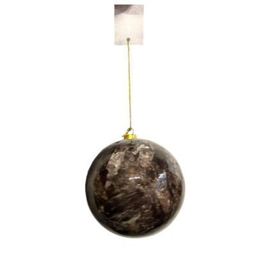 BOULE DE NOEL MARBREE