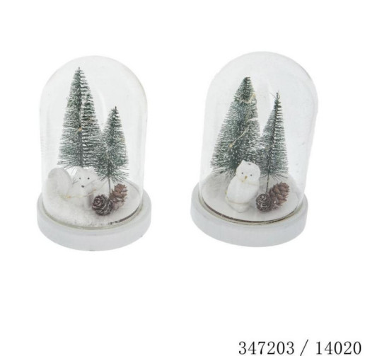 GLOBE LUMINEUX 5LEDS EN VERRE