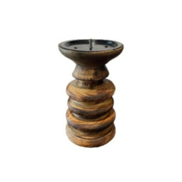 BOUGEOIR EN BOIS 10X16CM