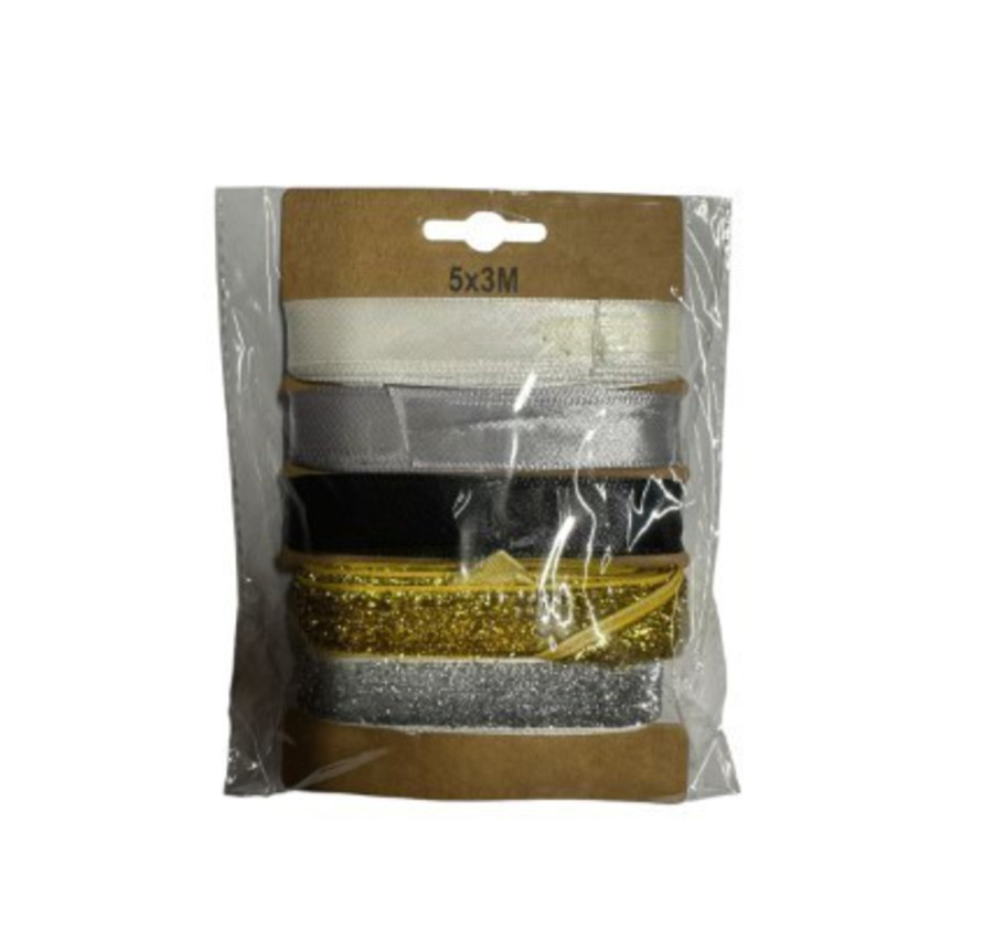 BLISTER DE 5 RUBANS DECO