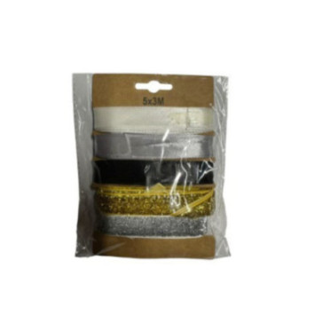 BLISTER DE 5 RUBANS DECO