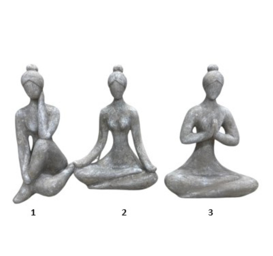 STATUE FEMME YOGA 46CM