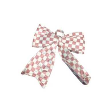 NOEUD EN VELOURS ROSE